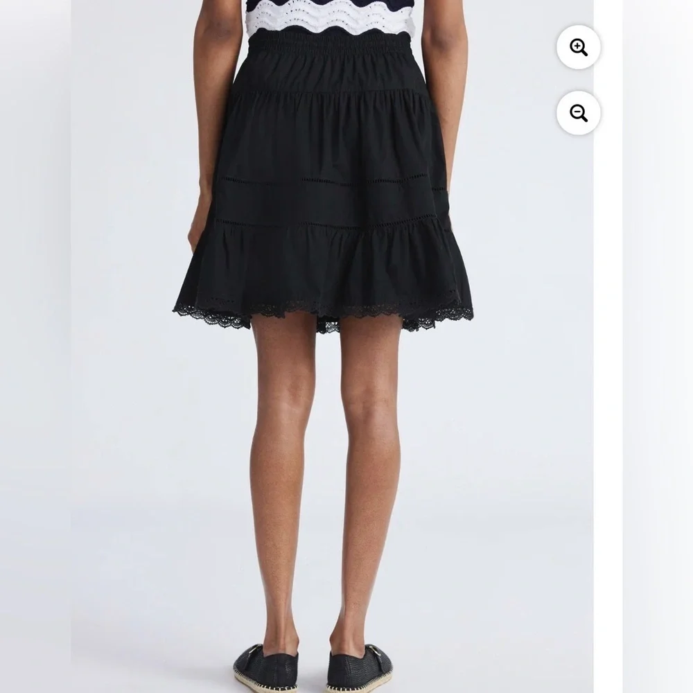 Chic Black A-Line Women's Skirt 100% cotton